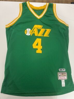 Mitchell & Ness Adrian Dantley Utah Jazz #4 Hardwood Classics Jersey